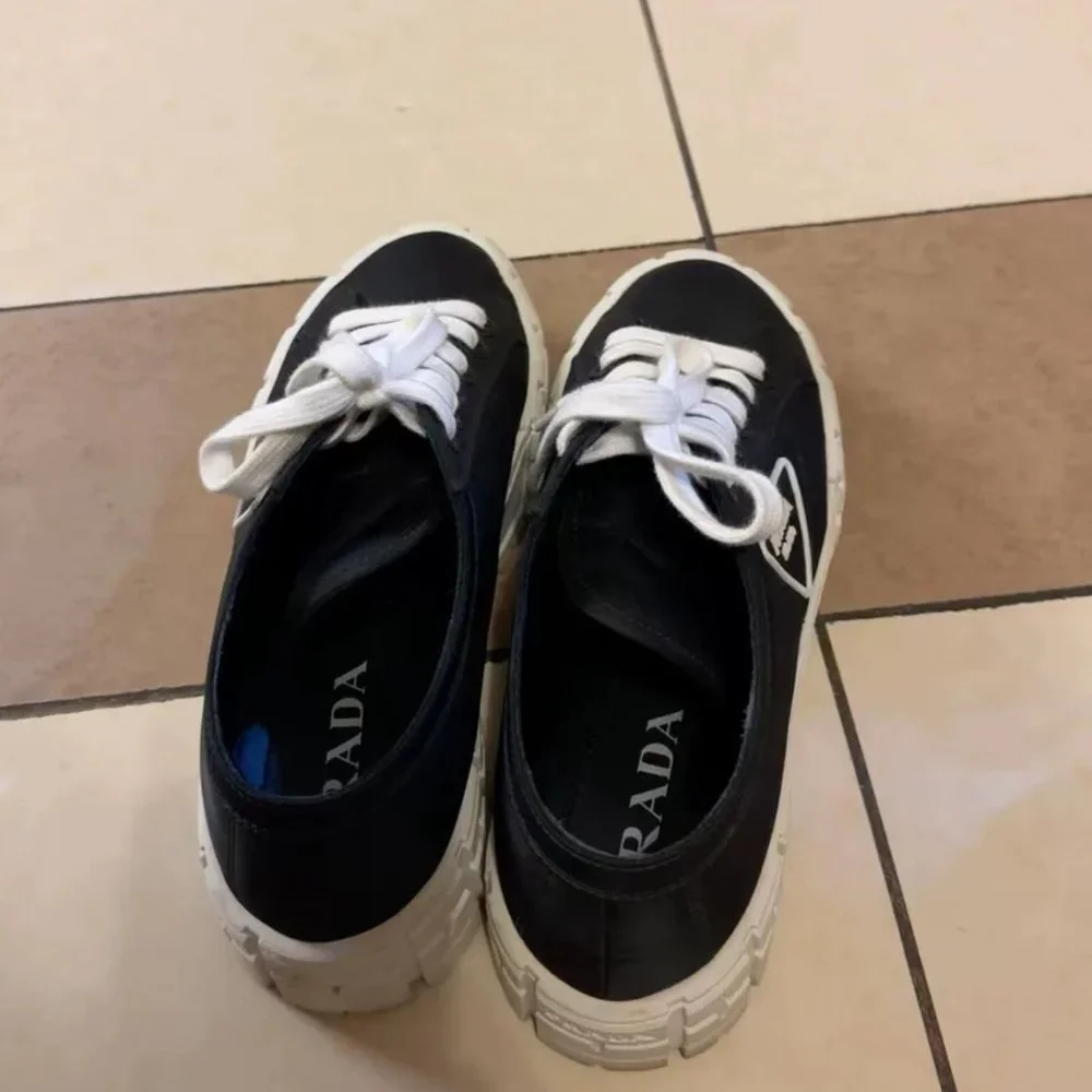 Prada Double Wheel nylon gabardine sneakers - Picture 2 of 3